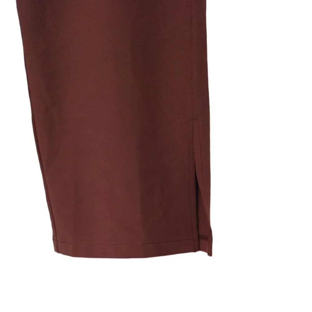 Ingrid Isabel, Straight pants made of Rayon, nylon, spandex, for women, Brown.